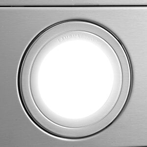 Tieasy 30-Inch Wall Mount Range Hood – 900 CFM Stainless Steel Kitchen Vent with 3-Speed Fan, LED Lights & Dishwasher-Safe Filters (YYT0675B)