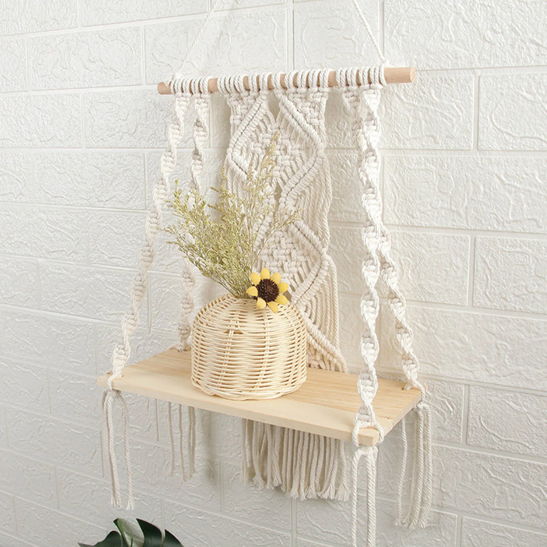 Handwoven Bohemian Macrame Wall Hanging – Elegant Tapestry for Home Decor