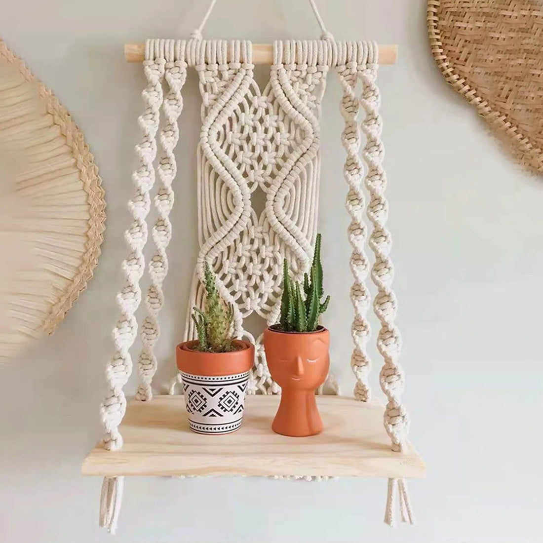 Handwoven Bohemian Macrame Wall Hanging – Elegant Tapestry for Home Decor