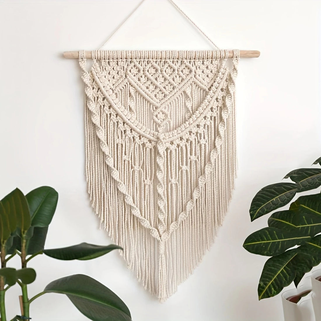 Handmade Woven Tapestry – Bohemian Macrame Background Cloth for Wall Hanging Décor