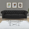 Glam Emma Velvet Three-Seater Chesterfield Sofa