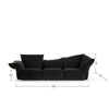 Petal fabric sofa Italian minimalist shaped living room leather designer corner