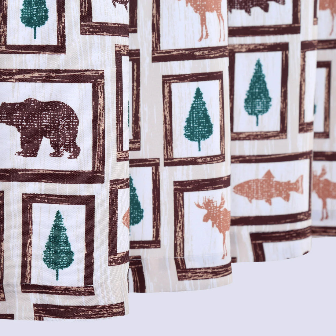 Animal Farmhouse Valance Curtains – Perfect for Kitchen, Café, and Bathroom Windows