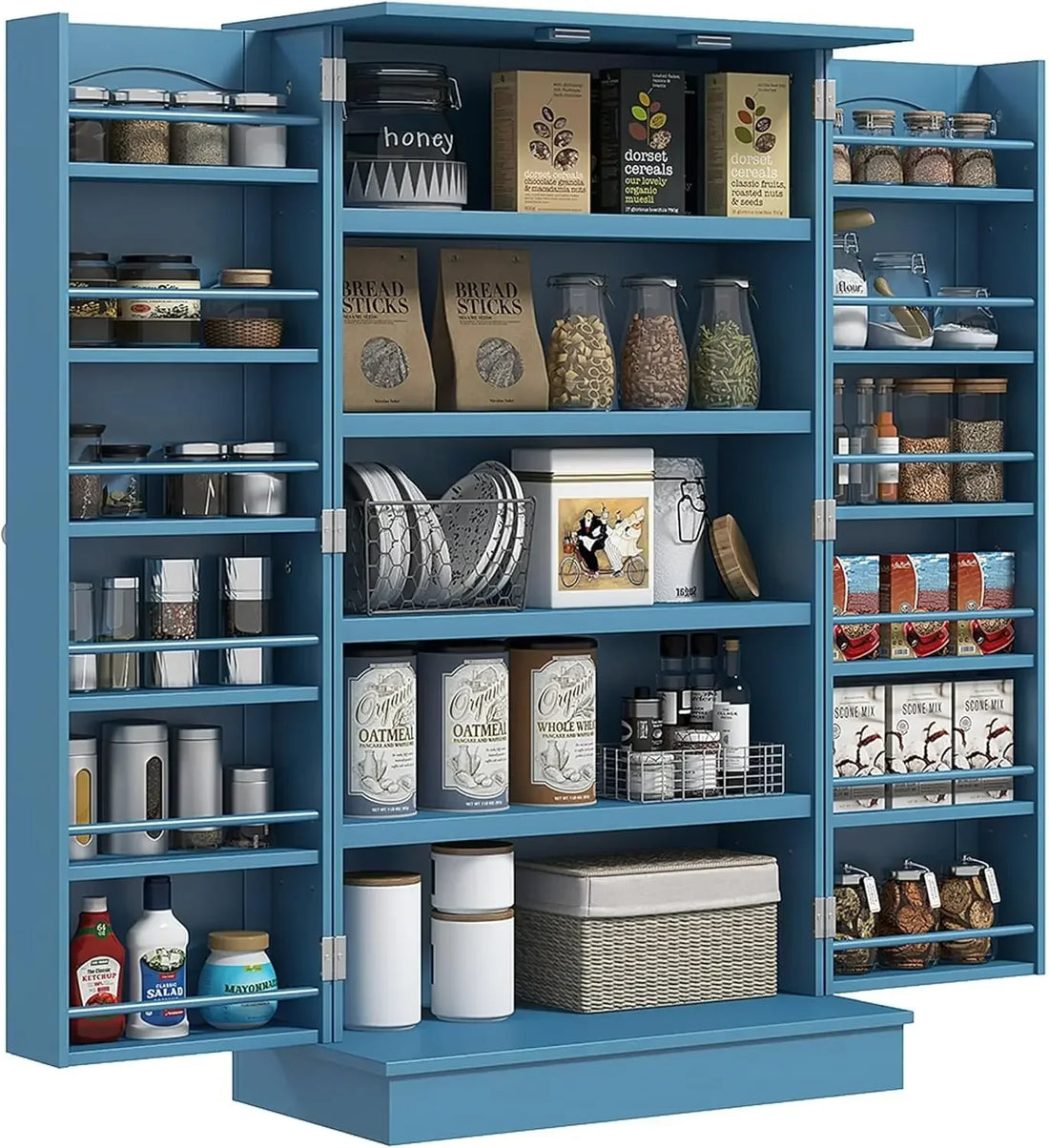 41" Freestanding Kitchen Pantry Cabinet