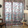 Tulle Curtains with Flower Pattern – Elegant Sheer Curtains for Living Room and Kitchen