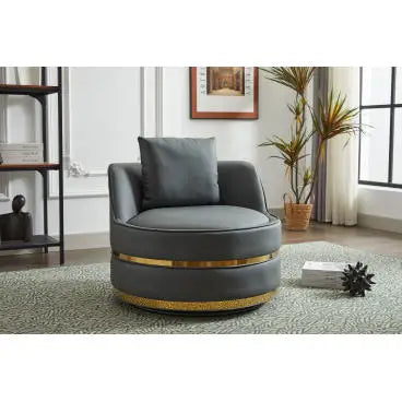 Swivel Accent Chair – 360° Swivel Barrel Chair for Living Room & Bedroom