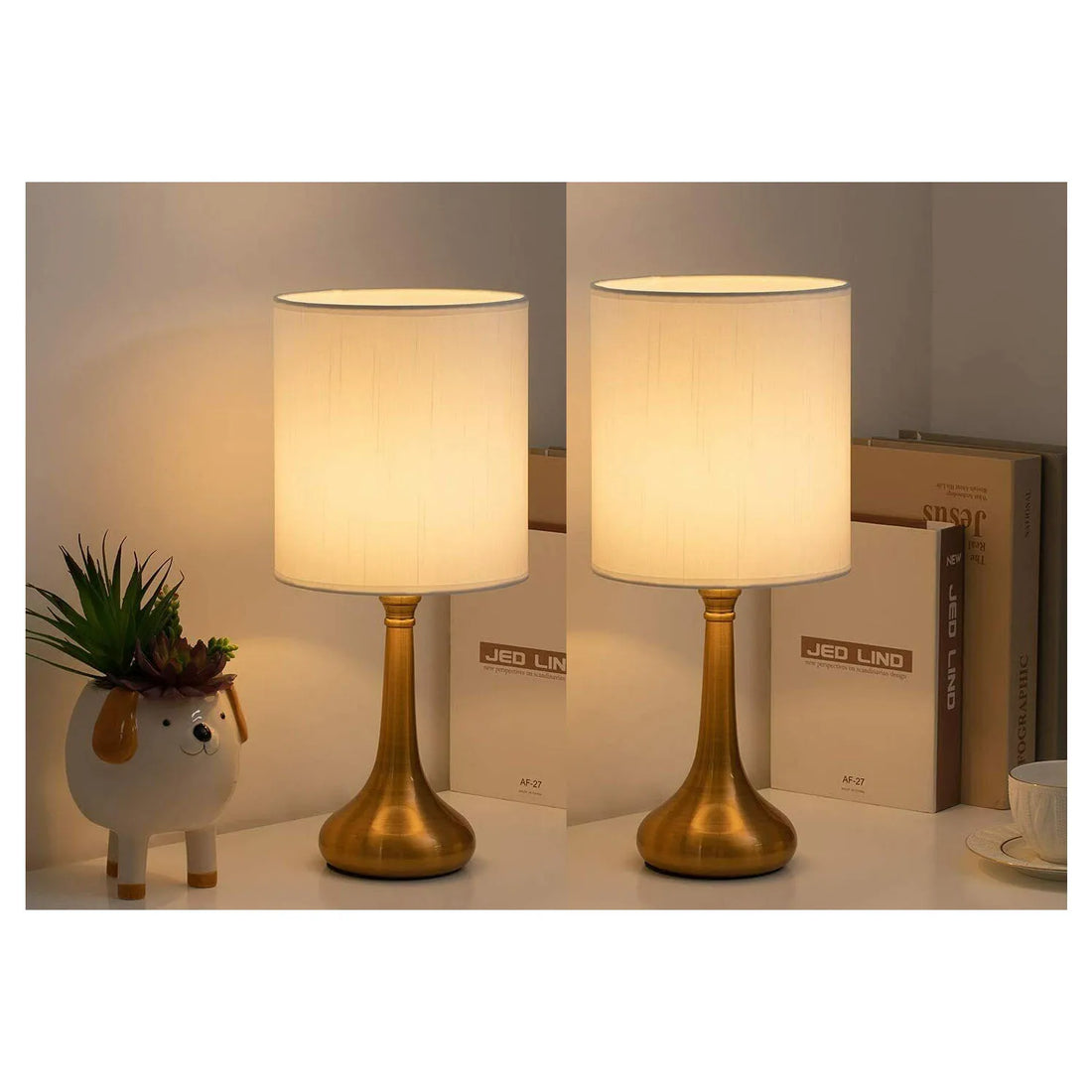 Bedside Table Modern Lamps - Set of 2