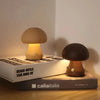 New LED night light with  switch desktop decorative light wooden ins cute mushroom bedside table light bedroom children's room