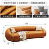 Curved Luxury Couches Unique Vintage Comfortable Italian Modern Puffs Sofa Leather Solid Wood Divano Letto Living Room Furniture