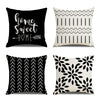 Set of 4 Navy Blue Throw Pillow Covers – 18x18 Inch Decorative Boho Accent Pillowcases for Couch, Sofa, & Bed