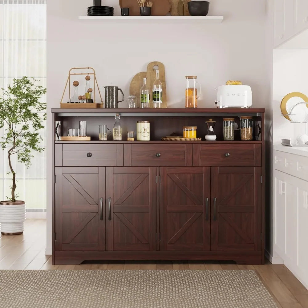 51" Farmhouse Buffet Sideboard Cabinet