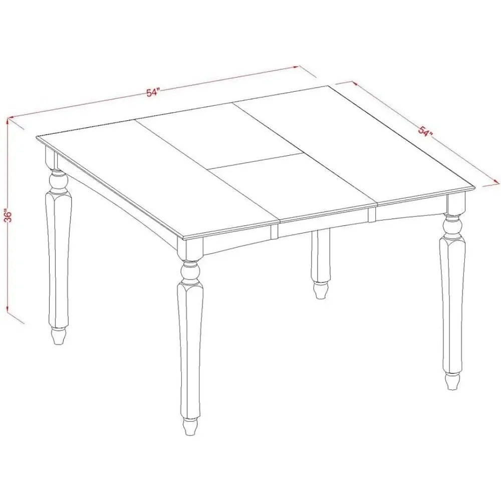 9-Piece Counter Height Dining Set – Square Kitchen Table with Butterfly Leaf & 8 Chairs