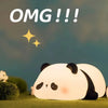 Night Light Cute Panda Bedside Lamp Silicone  Sensor Rechargeable Table Night Lamp  Baby Gift Bedroom Decoration