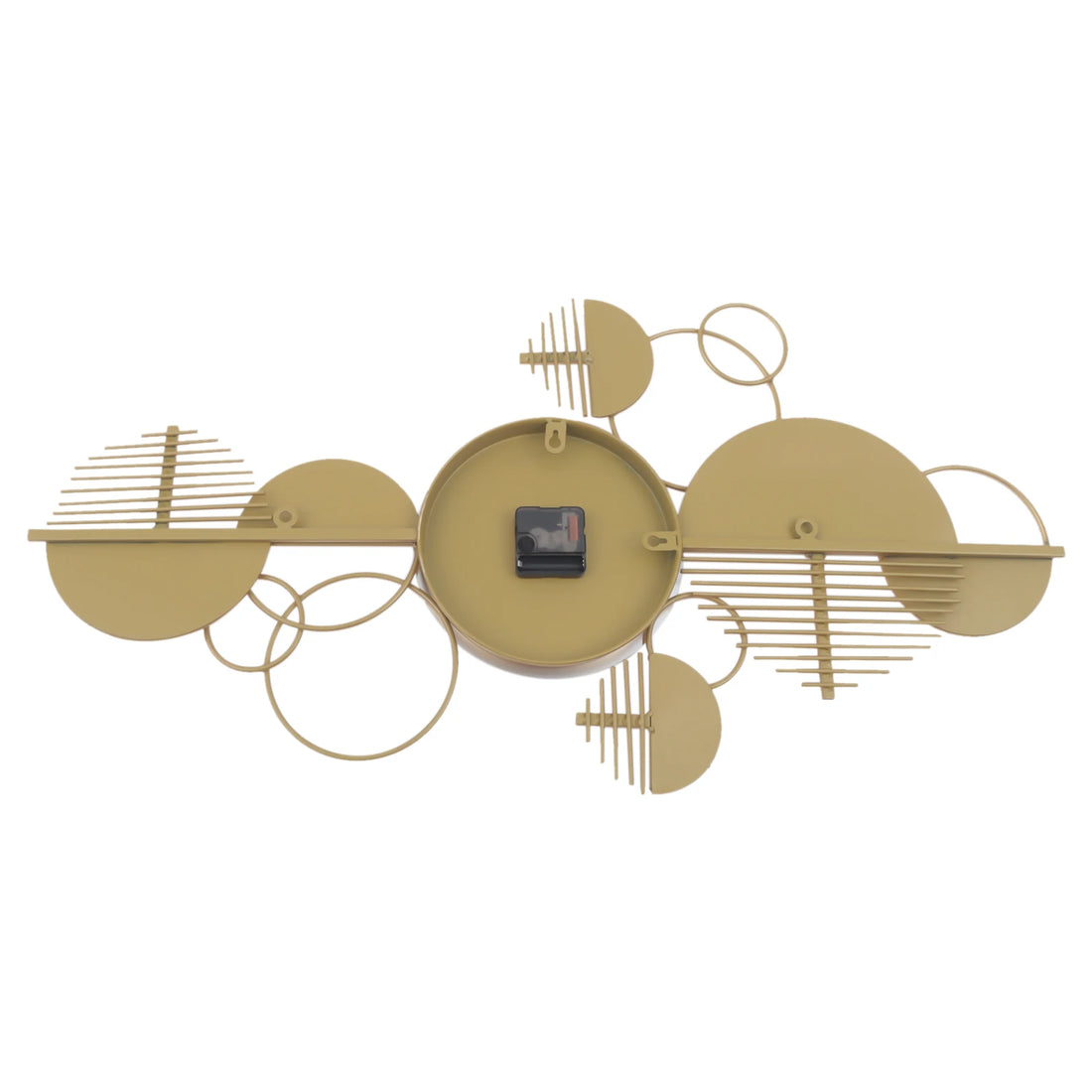 Large Golden Modern Minimalist Metal Wall Clock – Silent Decorative Timepiece for Living Room