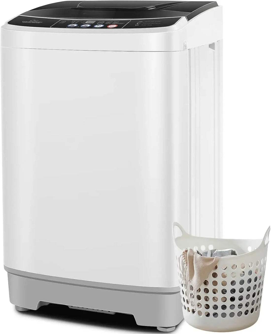 Portable Washing Machine 20Lbs Large Capacity 2.8 Cu.ft Laundry Machine with 10 Programs and 8 Water Levels Selections