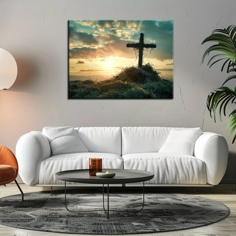 Sunrise Canvas Art Print – Modern Wall Decoration for Bedroom, Living Room, and Home Office