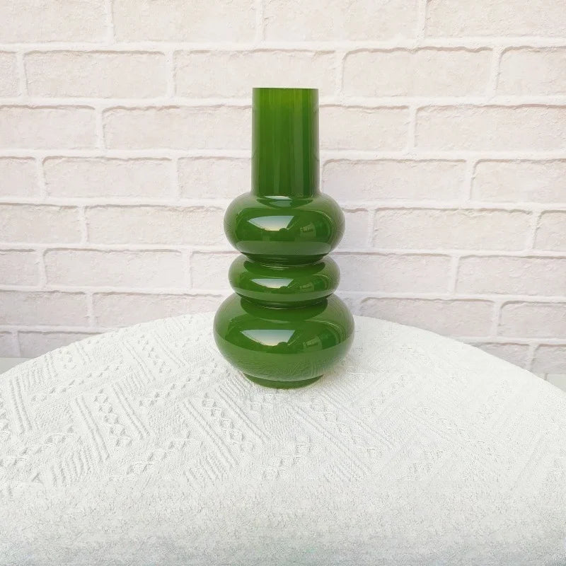 Ins Style Simple Antique Glass Vase - Hydroponic Flower Arrangement Home Decor