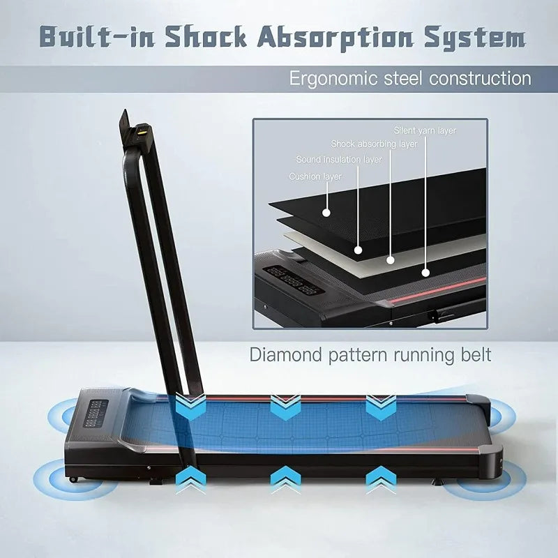 Sperax 3-in-1 Folding Treadmill – Under Desk & Walking Pad for Home & Office