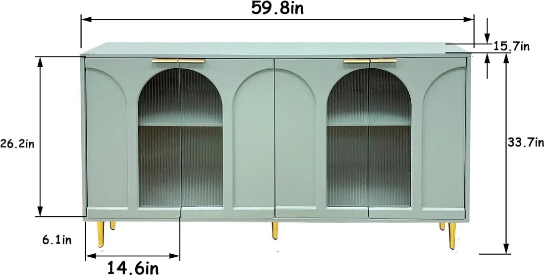 60" Modern Sideboard Buffet Accent Cabinet