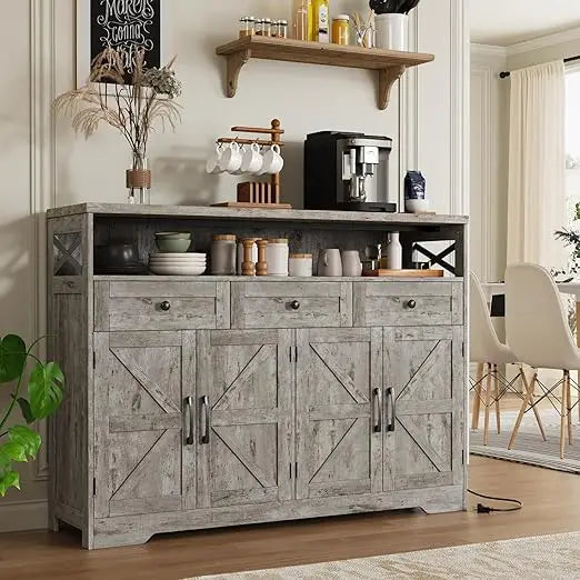 51" Farmhouse Buffet Sideboard Cabinet