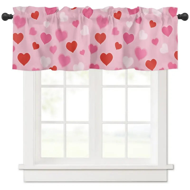 Half Blackout Kitchen Short Curtain – Pastoral Coffee Bay Window Curtain