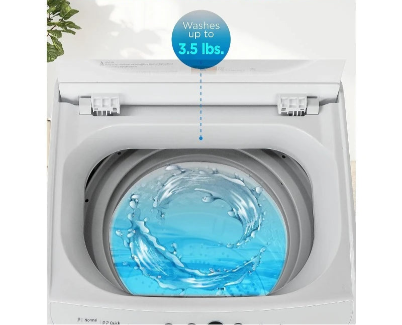 HAOYUNMA 0.9 Cu.ft Portable Washing Machine – Compact Top-Load Washer with 6 Wash Programs & LED Display