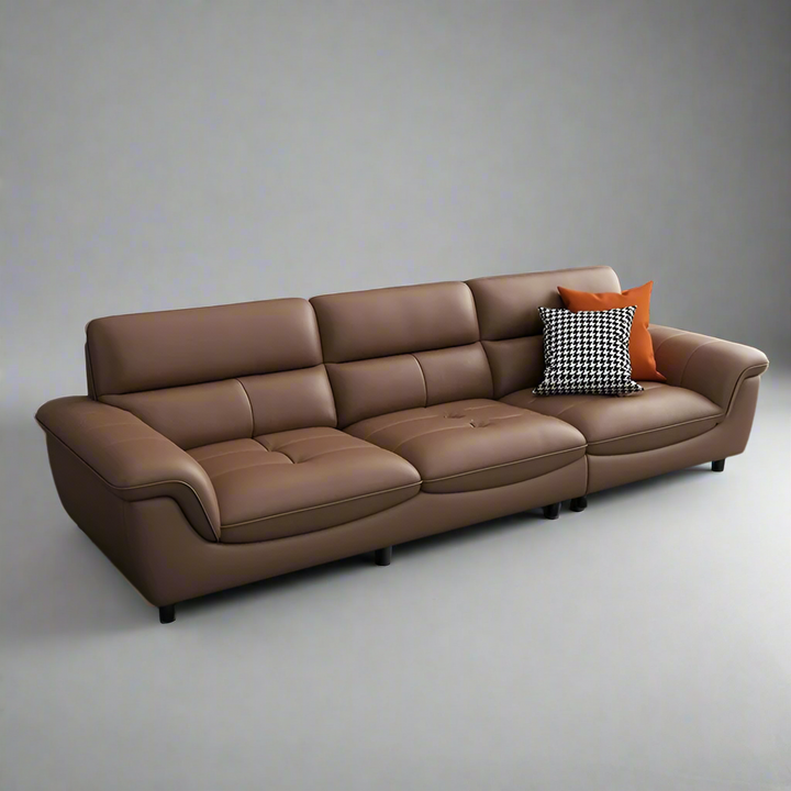 Italian Leather Sofa - Nordic Modern Light Luxury for Living Room