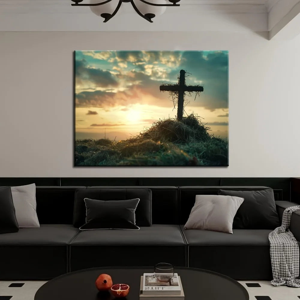 Sunrise Canvas Art Print – Modern Wall Decoration for Bedroom, Living Room, and Home Office