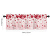 Valentine's Day Semi-Shaded Kitchen Curtain – Floral Printed Coffee Bay Half Curtain