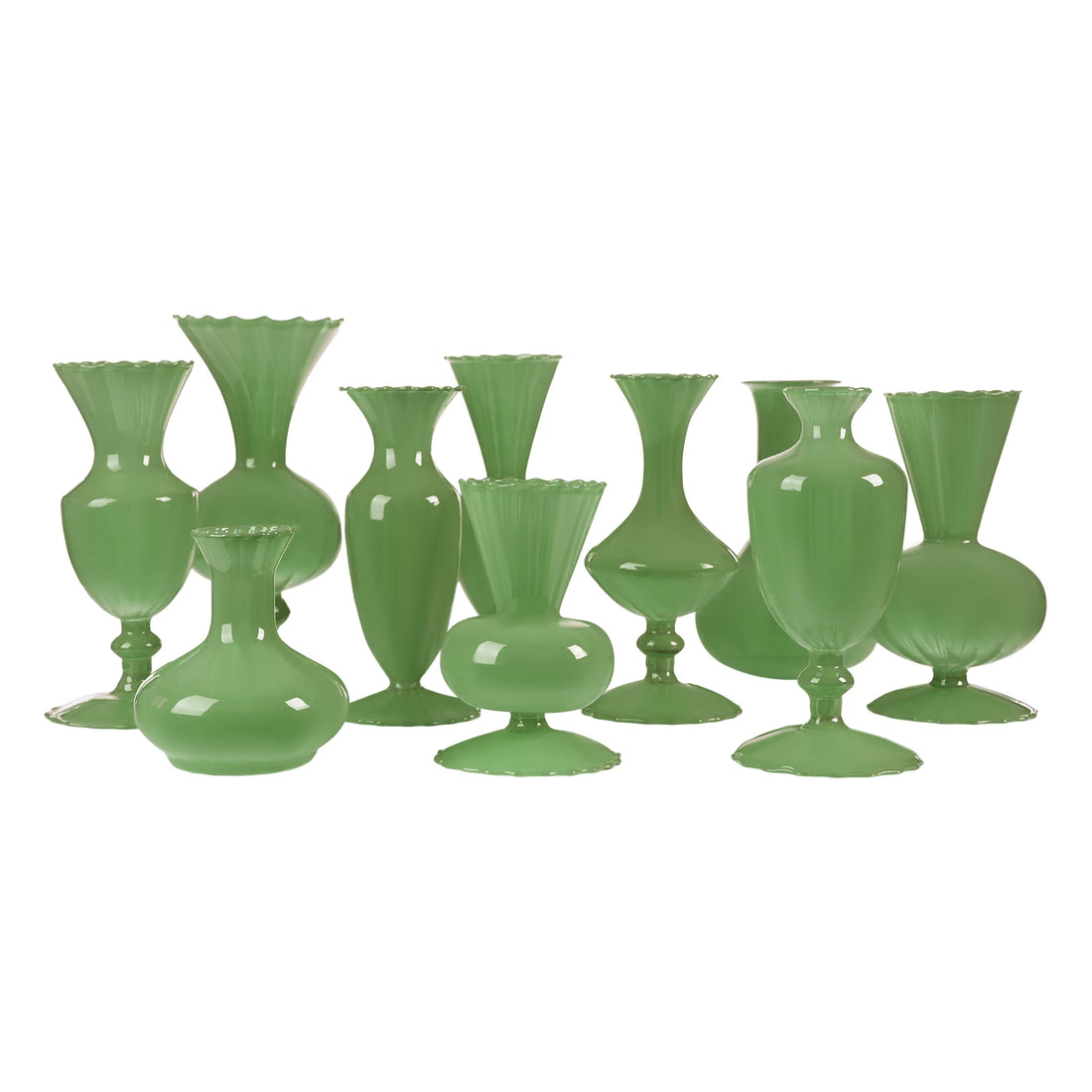 10pcs Decorative Glass Vase Set – Elegant Home and Event Decoration