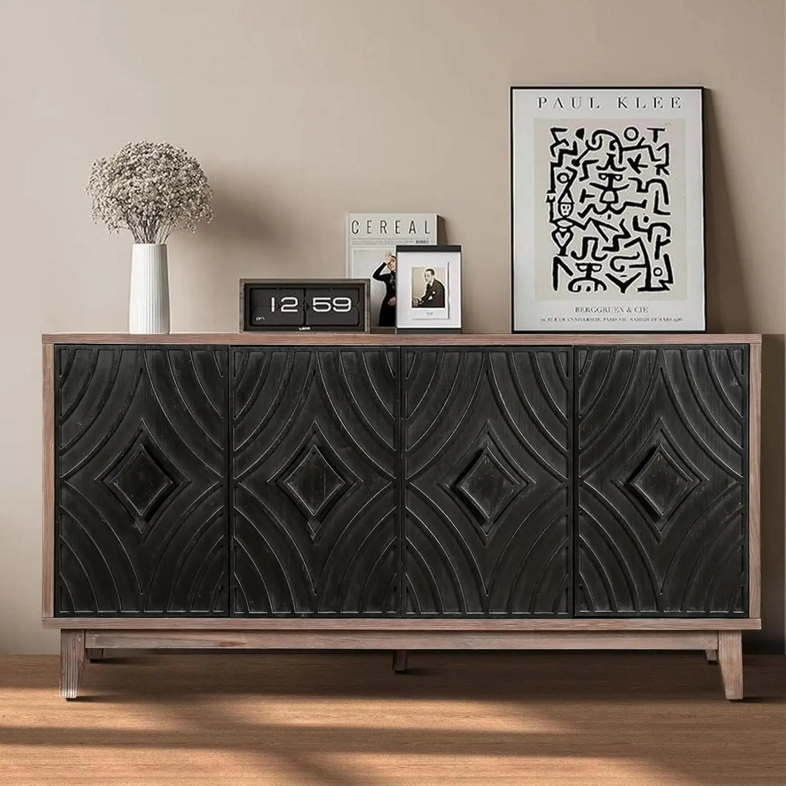 60" Modern Sideboard Buffet Accent Cabinet