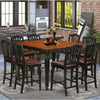 9-Piece Counter Height Dining Set – Square Kitchen Table with Butterfly Leaf & 8 Chairs