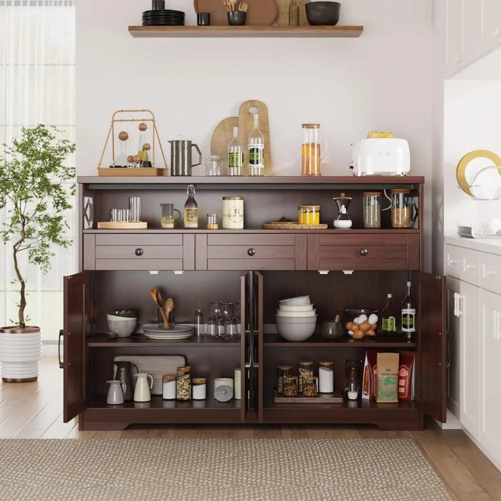 51" Farmhouse Buffet Sideboard Cabinet