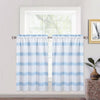 1PCS 190GSM Grey Waffle Weave Textured Valance Curtain for Windows – Kitchen, Cafe, Bathroom