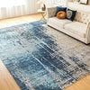 Machine Washable Abstract Area Rug – 8x10 Non-Slip Modern Woven Carpet for Living Room and Bedroom