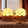 Soft and Adorable Cute LED Animal Egg Shell Chick Night Light for Children - Functional, Cute, and USB Rechargeable Bedside Lamp