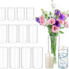 15-Pack Glass Cylinder Vases for Centerpieces – Elegant and Versatile Home and Event Décor