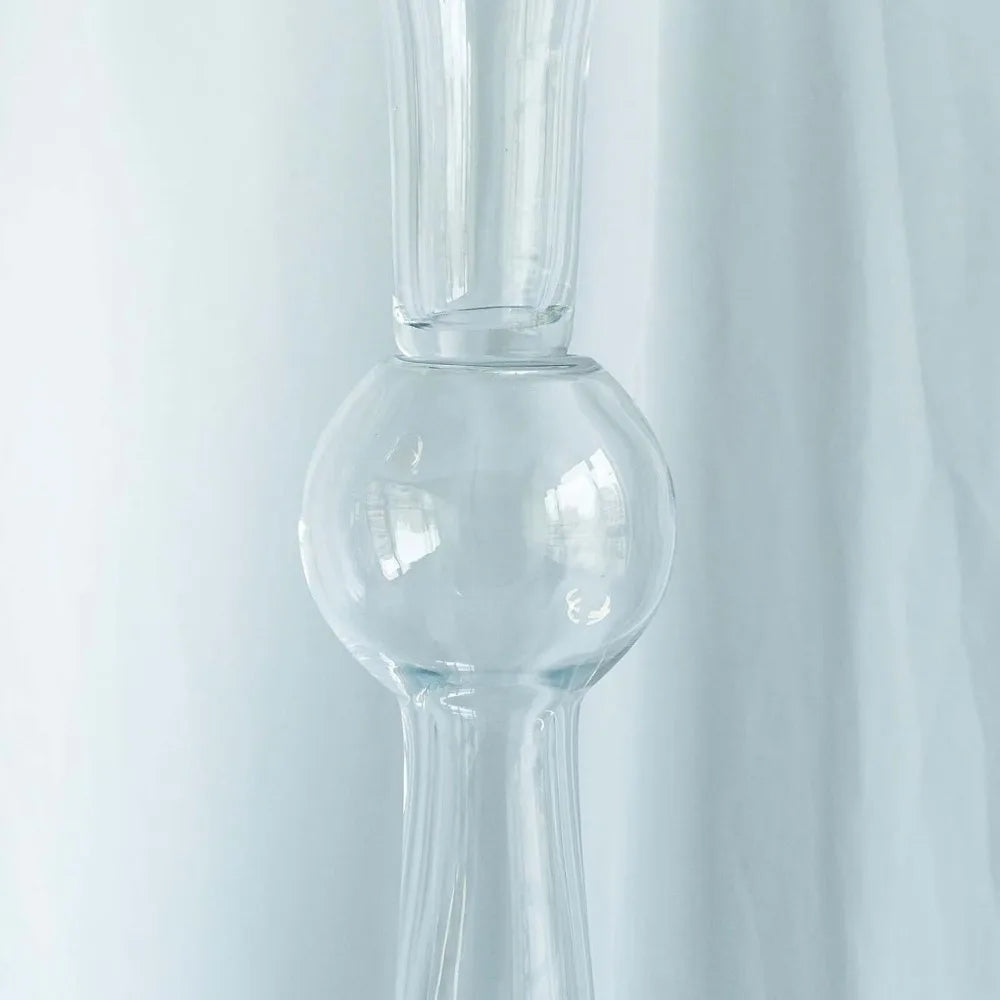 Efavormart 4 Pack | 24" Clear Reversible Latour Trumpet Glass Vases for Weddings & Events