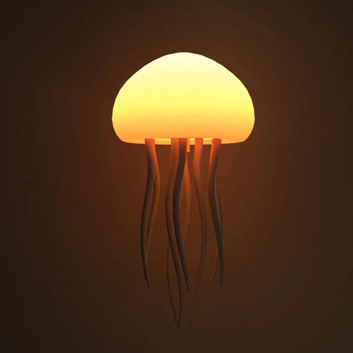 Dance Jellyfish Night Light RGB Gradient Cute Jellyfish Bedside Lamp Voice Control Type-C Charging LED Night Lamp Home Decor