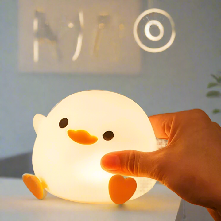 New New DoDo Duck Night Light Cute Duck Silicone Dimmable Nursery Nightlight Rechargeable  Bedside Lamp Baby Bedrooms Living Roo