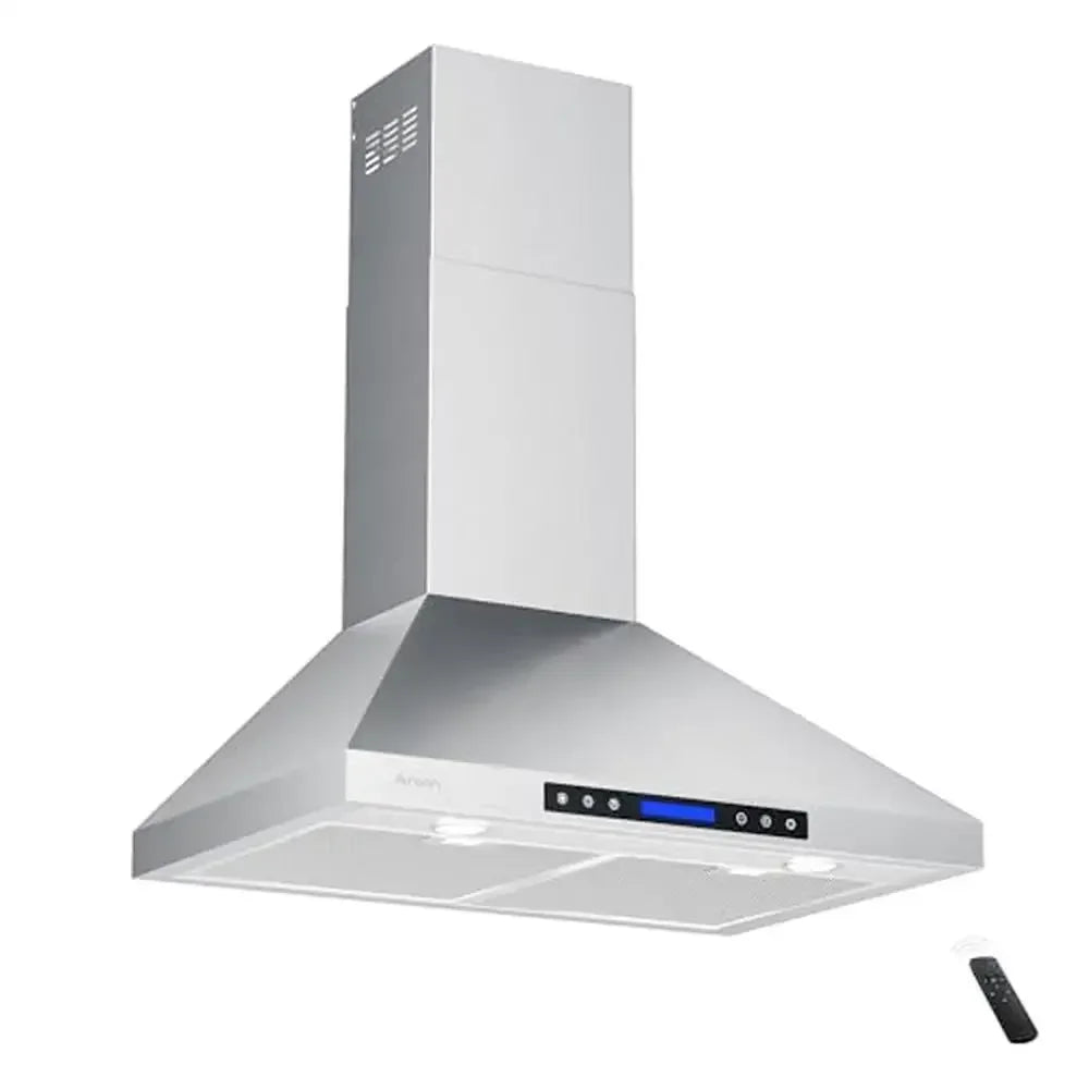 XMSJ 36-Inch Stainless Steel Wall Mount Range Hood – 780 CFM, 4-Speed Touch Panel with Remote Control & Dishwasher-Safe Filters