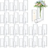 48-Piece Glass Cylinder Vase Set – Elegant Clear Vases for Weddings, Events, and Home Décor