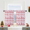 Christmas Tier Curtains – Boho Farmhouse Textured Cafe Curtains for Small Windows