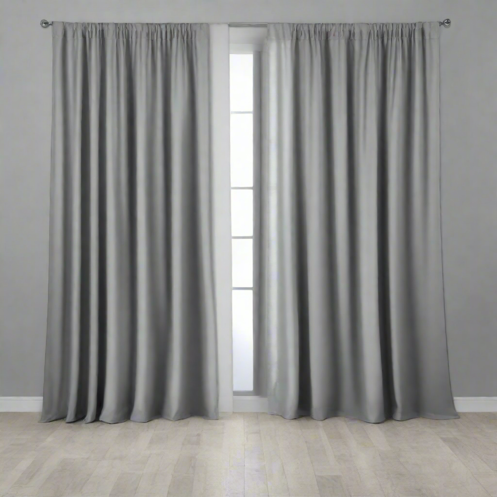 Room Divider Curtain – Total Blackout Privacy Curtain for Bedroom & Window, Ceiling Track Compatible (15ft W × 8ft H, Dark Grey)