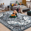 Soft Vintage Floral Area Rug – Non-Slip Large Floor Carpet for Living Room, Bedroom, and Kitchen