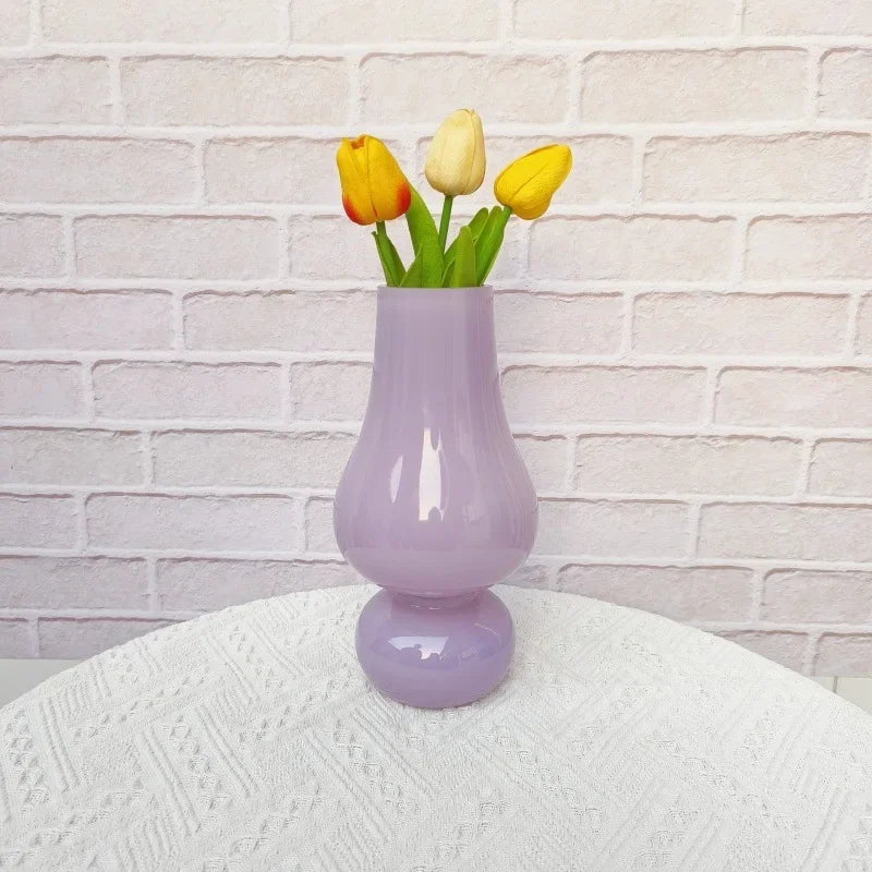 Ins Style Simple Antique Glass Vase - Hydroponic Flower Arrangement Home Decor