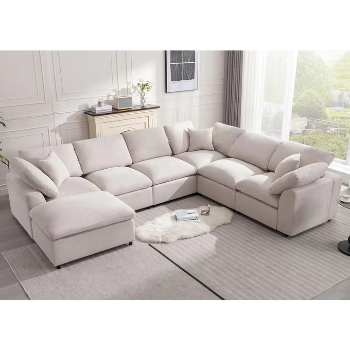 Sectional Sofa Modern Oversized Cloud Couch