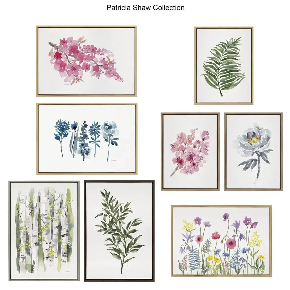 Blue Floral Canvas Wall Art – "Blue Blooms" by Patricia Shaw