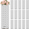 16-Piece Crystal Flower Vase Set – Elegant Centerpieces for Weddings, Events, and Home Décor