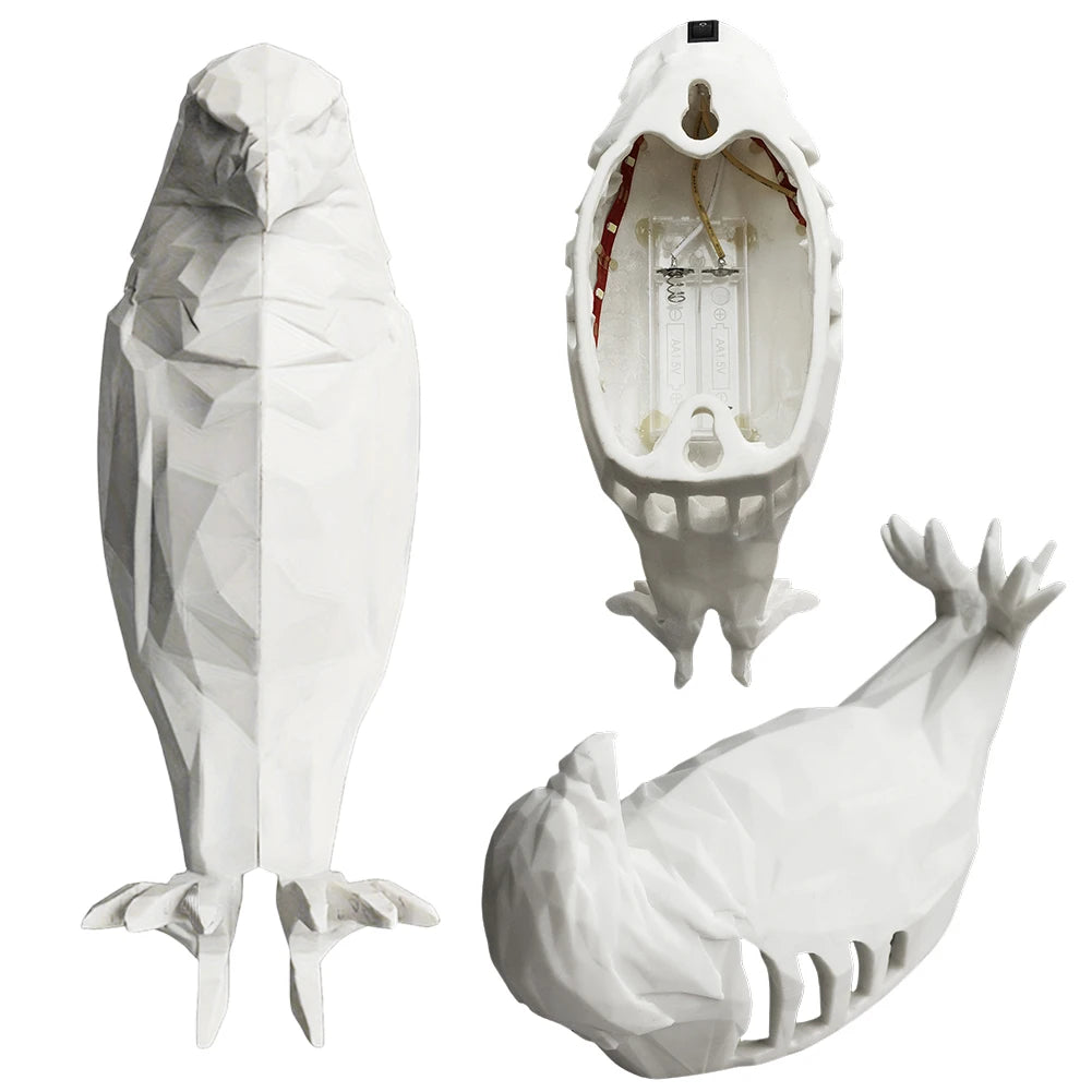 Bird Wall Lamp Owl Eagle Shape Projector Modern Creative Atmosphere Sconce Light 3D Print Body Animal Lighting Lustre